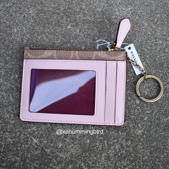 Coach | "Love" Small Slim Keychain Card Holder Coin Purse - Picture 2 of 5